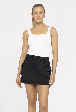 Shine On Square Neck Bodysuit White