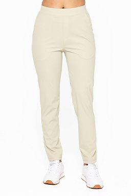 Tapered Straight Leg Active Pants Green khaki